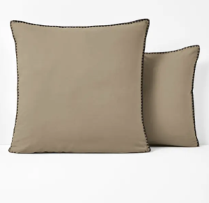 LA REDOUTE INTERIEURS Taie d’oreiller en coton lavé, brodée, Merida