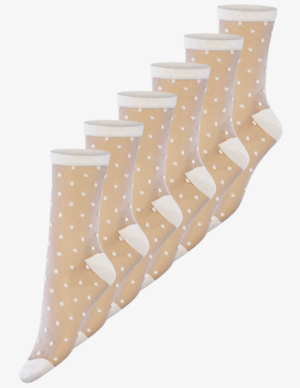 NUR DIE Chaussettes BLANCHES à pois zalando