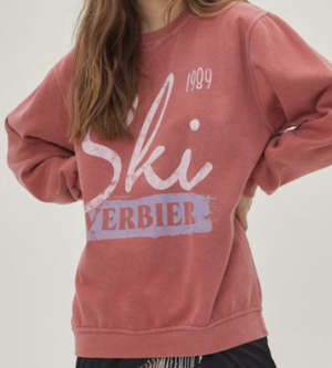 Sweat Oversize À Impressions Ski Verbier