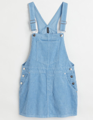 SALOPETTE BLEU VELOURS COTELE H&M