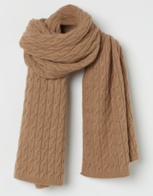 Écharpe en maille torsadée H&M