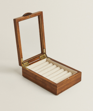 BOÎTE À BIJOUX BOIS ET LIN ZRA HOME