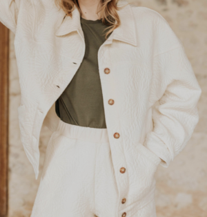 Veste Andréa matelassée écrue ORTA STORE