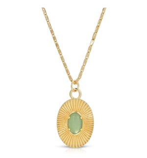 Aura Pendant – Aqua Chalcedony Elizabeth Stone