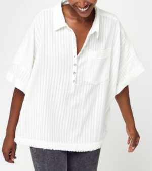 Free People Blouse – The Ava Top – Blanc SARENZA