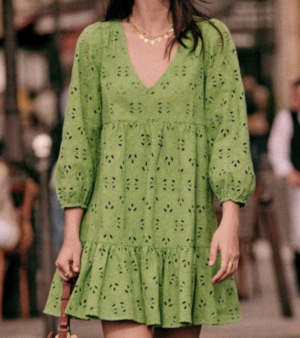 ROBE VANESSA Vert printemps Sézane