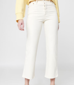 Levi’s Jean large – Ribcage Crop Boot – Blanc