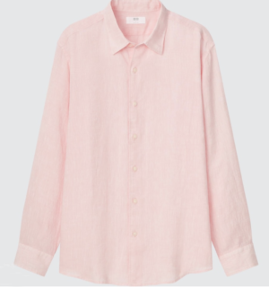 CHEMISE 100 % LIN PREMIUM HOMME uinqlo