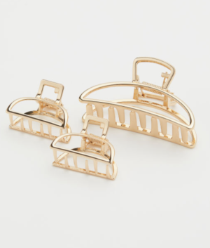 Lot de 3 pinces à cheveux dorées H&M