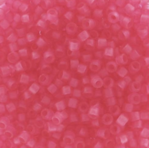 MIYUKI DELICA 11/0 DB0780 – DYED SEMI MAT TRANSPARENT BUBBLE GUM PINK X8G