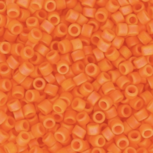MIYUKI DELICA 11/0 DB1593 – MAT OPAQUE MANDARIN AB X 8G Perles & Co