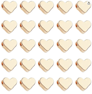 PandaHall Lot de 60 perles étoiles en laiton plaqué or durable en forme d’étoile pour colliers, bracelets, boucles d’oreilles AMAZON