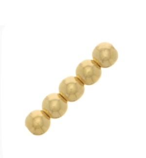 PERLES RONDES – BOULES 2 MM EN GOLD FILLED X25 PERLES AND CO