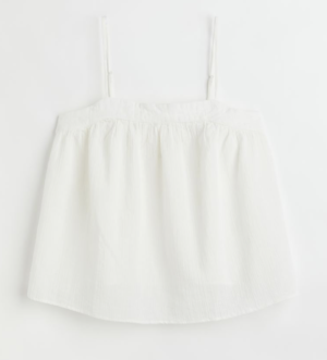 Top froissé BLANC H&M