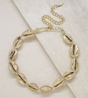 COWRIE SHELL 18K GOLD PLATED NECKLACE ettika