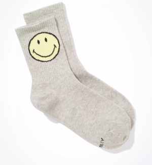 AE Smiley® ’90s Crew Sock American Eagle