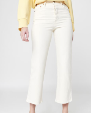 Levi’s Jean large – Ribcage Crop Boot – Blanc sarenza