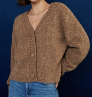 Tintoretto Cardigan court avec boutons bijoux