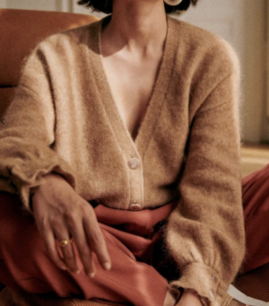 gilet MIA camel Sézane