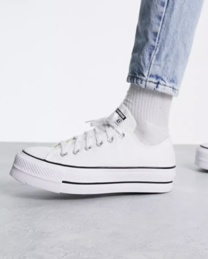 Converse – Chuck taylor All Star Lift Ox – Baskets – Blanc