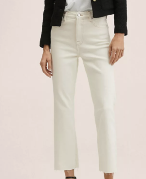 Mango – Jean droit – Écru