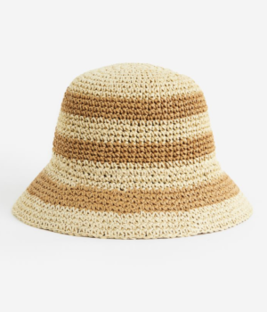 Bob façon crochet rayures H&M
