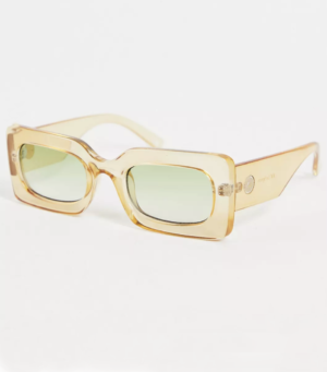 Le Specs – Oh Damn – Lunettes de soleil rectangulaires – Sable