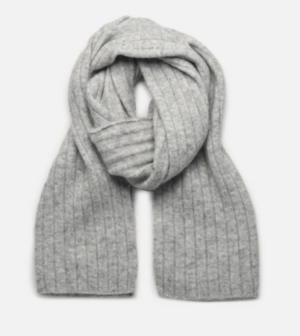 Selected Femme Echarpe – Slfsif Knit Scarf B – Gris