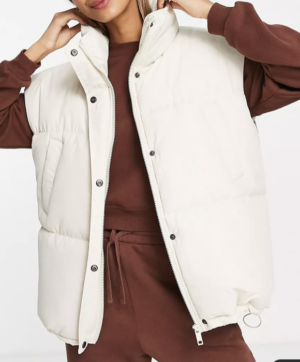 Brave Soul – Doudoune sans manches – Crème