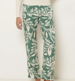 AERRI Pantalon de pyjama coupe droite imprimé palmier ETAM
