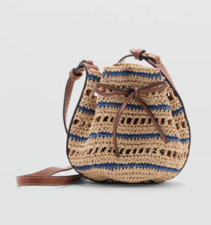 Sac fibre naturelle combiné RÉF. 77000224-NAVY-LM mango