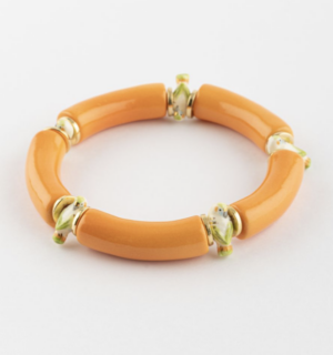 Bracelet perles orange perruche NACH BIJOUX