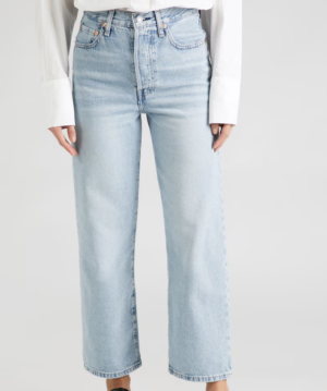 Regular Jean ‘Ribcage Straight Ankle Jeans’ LEVI’S ® en Bleu Denim