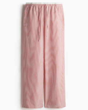 Pantalon en popeline avec double ceinture H&M