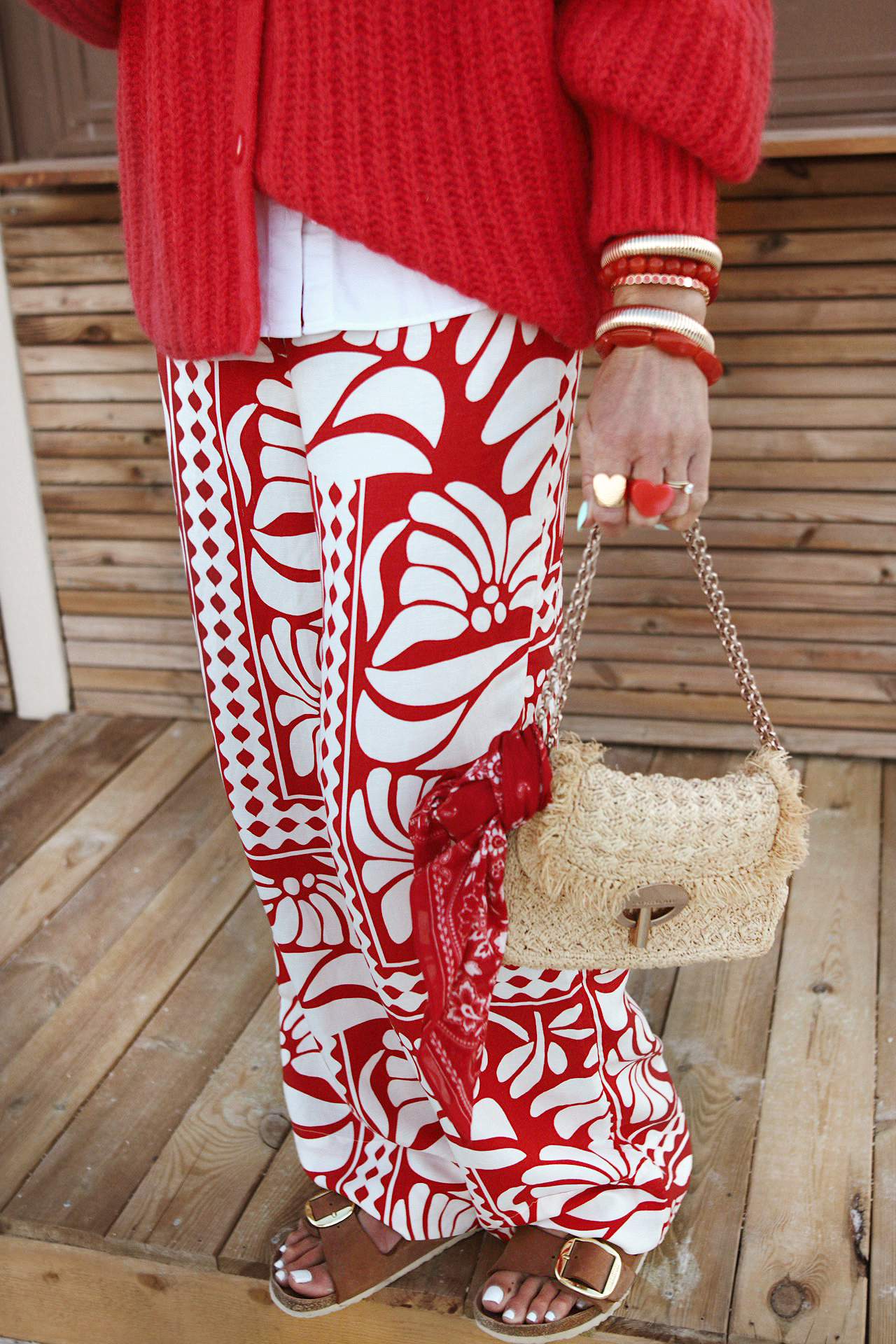 www.chonandchon.com gilet emile rouge sézane