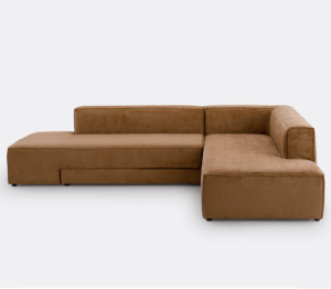 LA REDOUTE INTERIEURS Canapé angle convertible velours texturé, Ginosa