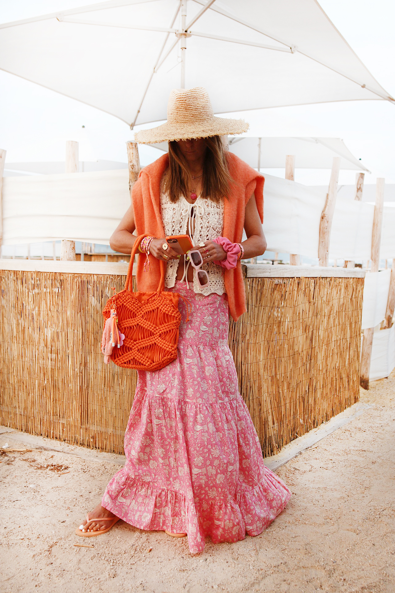 www.chonandchon.com jupe longue rose promod