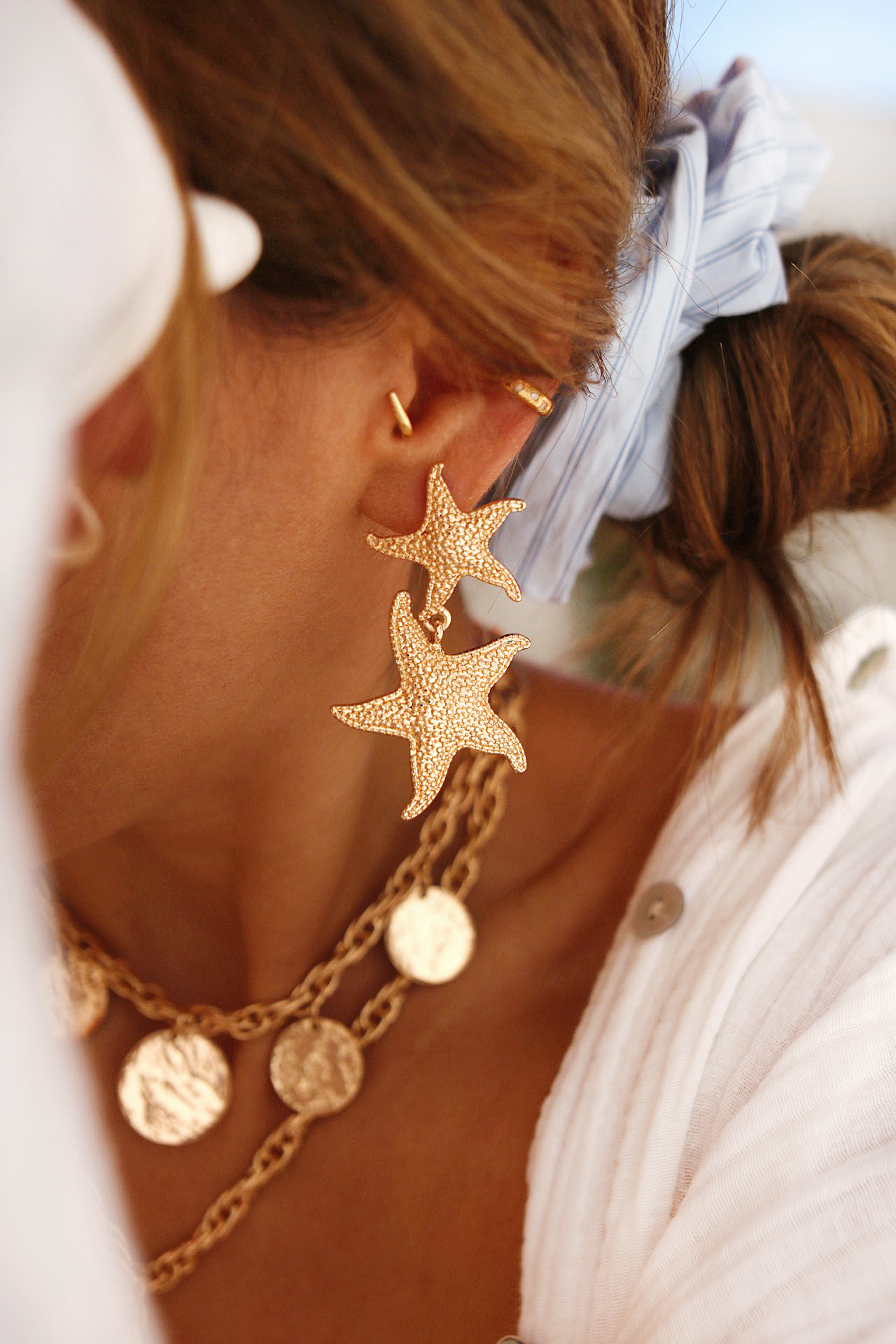 www.chonandchon.com bucles d'oreilles étoiles de mer bracelets simone à bordeaux