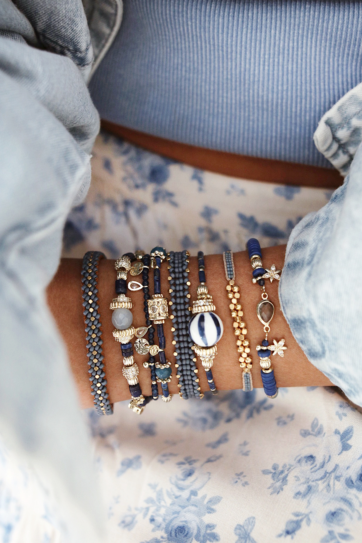 www.chonandchon.com bracelets bleus hipanema