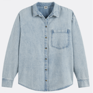 LA REDOUTE COLLECTIONS Chemise en denim pur coton, Signature MARLÈNE