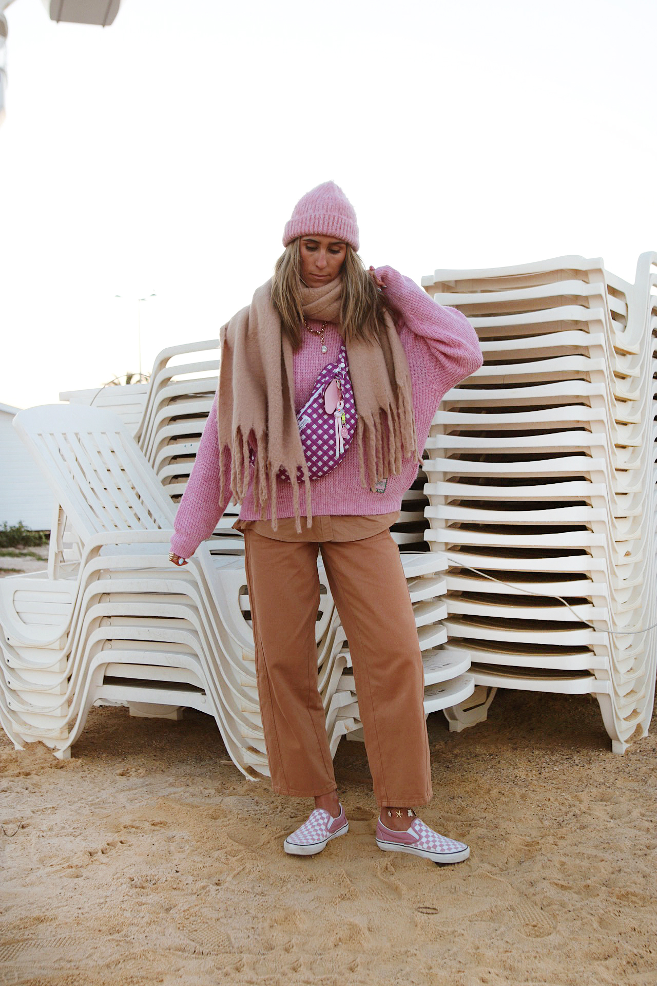 www.chonandchon.com pull laine rose pull and bear sac banane vichy violet maison horizon