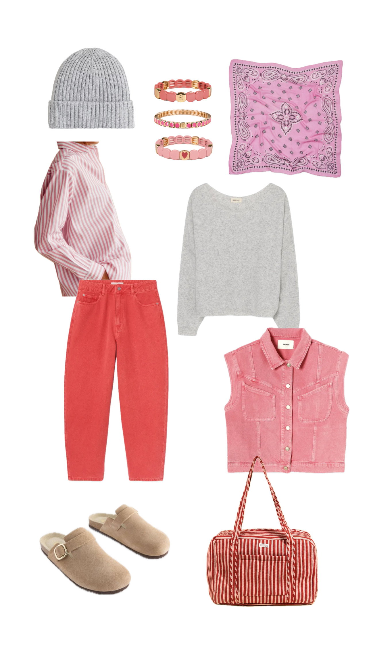 jean rouge promod veste jean rose