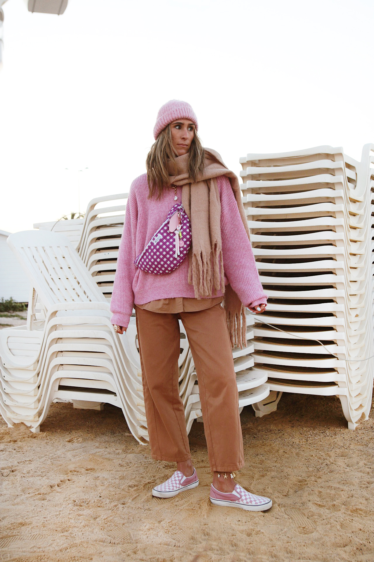 www.chonandchon.com pull laine rose pull and bear sac banane vichy violet maison horizon