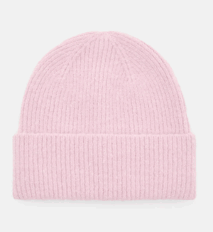 Bonnet beanie maille rose pull & bear