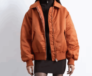 Topshop – Bomber en nylon – Rouille