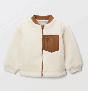 BOUT’CHOU Veste col teddy unie en sherpa