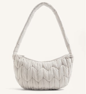 OYSHO – Sac bandoulière matelassé – Taupe