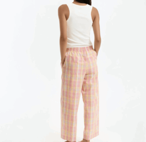 LA REDOUTE COLLECTIONS Pyjama, débardeur côtelé, pantalon à carreaux