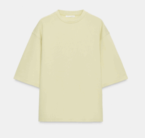 T-SHIRT INTERLOCK À OUVERTURES vert d’eau zara