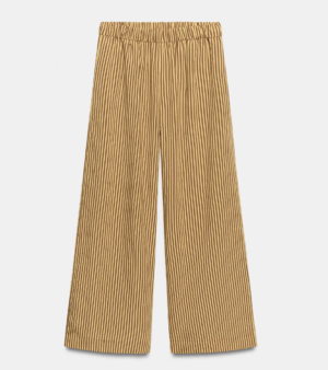 PANTALON À JAMBES LARGES À RAYURES ZW COLLECTION zara